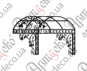 Forged cover 1800х1520х1780 (Set of elements) - picture