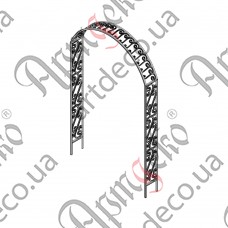 Forged cover, arch, pergola 1550х2500х250 (Set of elements) - picture