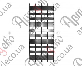 Панель кованая, секция ограждения, готовая кованая конструкция 1000х410х14 - изображение