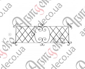Forged panel, fencing section, finished forged structure 585х1510х14х7/12х6 - picture