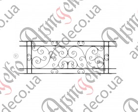 Forged panel, fencing section, finished forged structure 605х1805х12/12х6 - picture