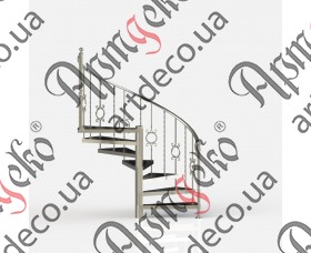 Spiral staircase 2290х1655х870 (Set of elements) - picture