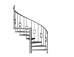 Spiral staircase 2290х1655х870 (Set of elements) - 2 - picture