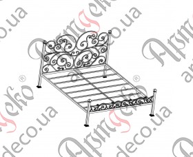 Forged bed 1600х1100х2000 (Set of elements) - picture