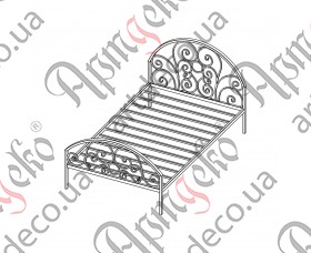 Forged bed 1200х1000х2000 - picture