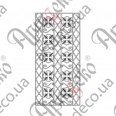 Кованая решетка 980х2024 (Комплект элементов) - изображение