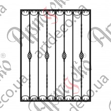 Forged grate 920x1200 (Set of elements) - picture