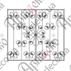 Forged grate 1690х1530 (Set of elements) - picture
