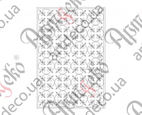 Кованая решетка на окна 1000х1480 (Комплект элементов)	 - изображение