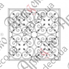 Кованая решетка 1235х1230 (Комплект элементов) - изображение
