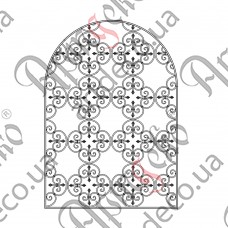 Кованая решетка 2030х2875(1860) R-1015 (Комплект элементов) - изображение
