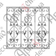 Forged grate 1010х990 (Set of elements) - picture
