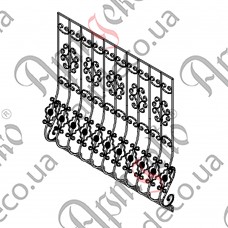 Кованая решетка 1600х1600 (Комплект элементов) - изображение