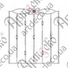 Кованая решетка 960х1075 (Комплект элементов) - изображение