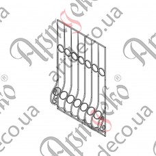Forged grate 936х1500 (Set of elements) - picture