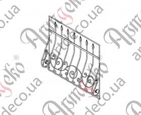 Кованая решетка на окна 1200х1110 (Комплект элементов)	 - изображение