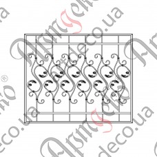 Кованая решетка 1200х990 (Комплект элементов) - изображение