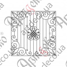 Forged grate 2300х2300 (Set of elements) - picture