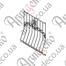 Forged grate 1400х1100 (Set of elements) - picture