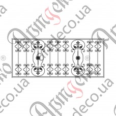 Кованая решетка 2000х840 (Комплект элементов) - изображение