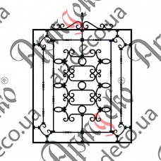 Forged grate 1560х1790 (Set of elements) - picture