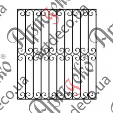 Forged grate 1400x1600 (Set of elements) - picture