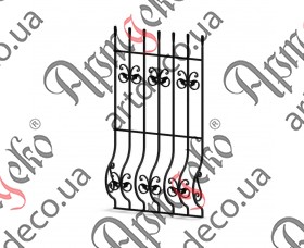 Forged grate, lattice on the windows 850x1500 м - picture