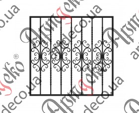 Forged grate, lattice on the windows 1040х990 (Set of elements) - picture