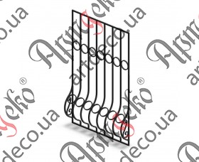 Кованая решетка на окна 935х1500 (Комплект элементов)	 - изображение