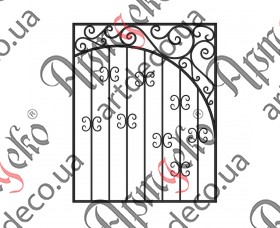 Forged grate, lattice on the windows 1215х1515 (Set of elements) - picture