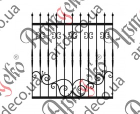 Forged grate, lattice on the windows 1500х1500  (Set of elements) - picture