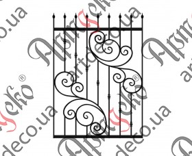 Forged grate, lattice on the windows 1200х1700 (Set of elements) - picture