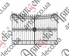 Forged gates 2180Х2980 (Set of elements) - picture