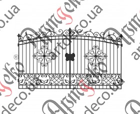 Forged gates 2135Х3600 (Set of elements) - picture