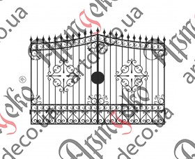 Forged gates 2180Х2960 (Set of elements) - picture