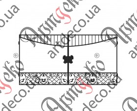Кованые ворота 1700х3300 (Комплект элементов) - изображение
