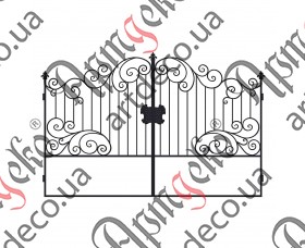 Forged gates 2150Х3200 (Set of elements) - picture