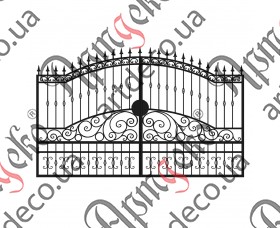 Forged gates 2160Х3420 (Set of elements) - picture