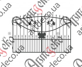 Forged gates 1830Х2670 (Set of elements) - picture