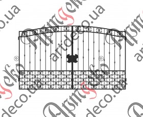 Forged gates 2000Х3320 (Set of elements) - picture