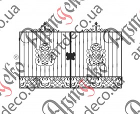 Forged gates 2340Х3600 (Set of elements) - picture