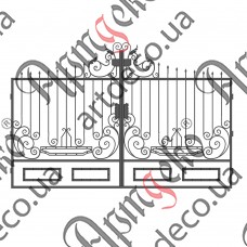 Ковані ворота 2650Х4000 Комплект елементів - зображення