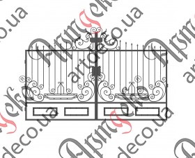 Кованые ворота 2650Х4000 (Комплект элементов) - изображение