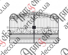 Кованые ворота 3240Х4840 (Комплект элементов) - изображение