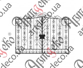 Forged gates 2370Х3100 (Set of elements) - picture