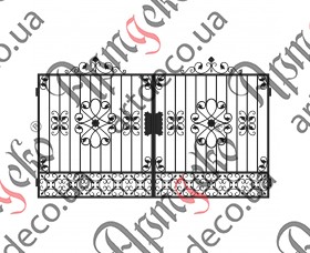 Forged gates 1730х2800  (Set of elements) - picture