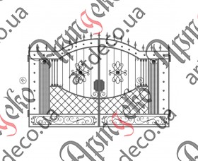 Forged gates 2250Х3300 (Set of elements) - picture