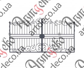 Forged gates 2135Х4000 (Set of elements) - picture