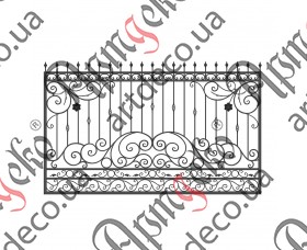 Forged gates 1830х3000 (Set of elements) - picture