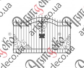 Forged gates 2330Х3500 (Set of elements) - picture